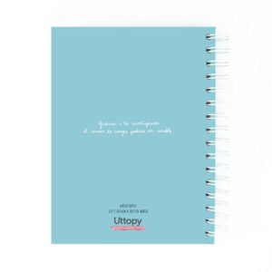 Libreta con mensaje Solidaria contra el Cancer